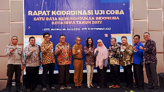 Rakor Uji Coba Sistem Statistik Hayati Indonesia dalam mewujudkan Satu Data Kependudukan Indonesia di Bima Tahun 2022