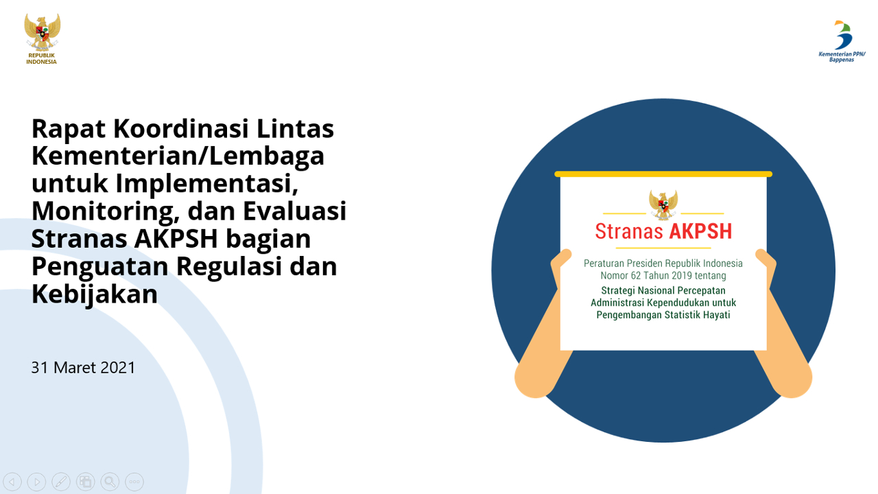 Seri Regulasi & Kebijakan - Rapat Koordinasi Lintas K/L untuk Implementasi Stranas AKPSH