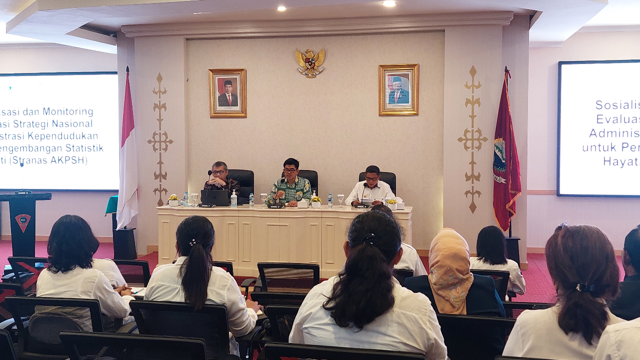 Sosialisasi Monev Stranas AKPSH dalam pentingnya Adminduk di Provinsi Ambon